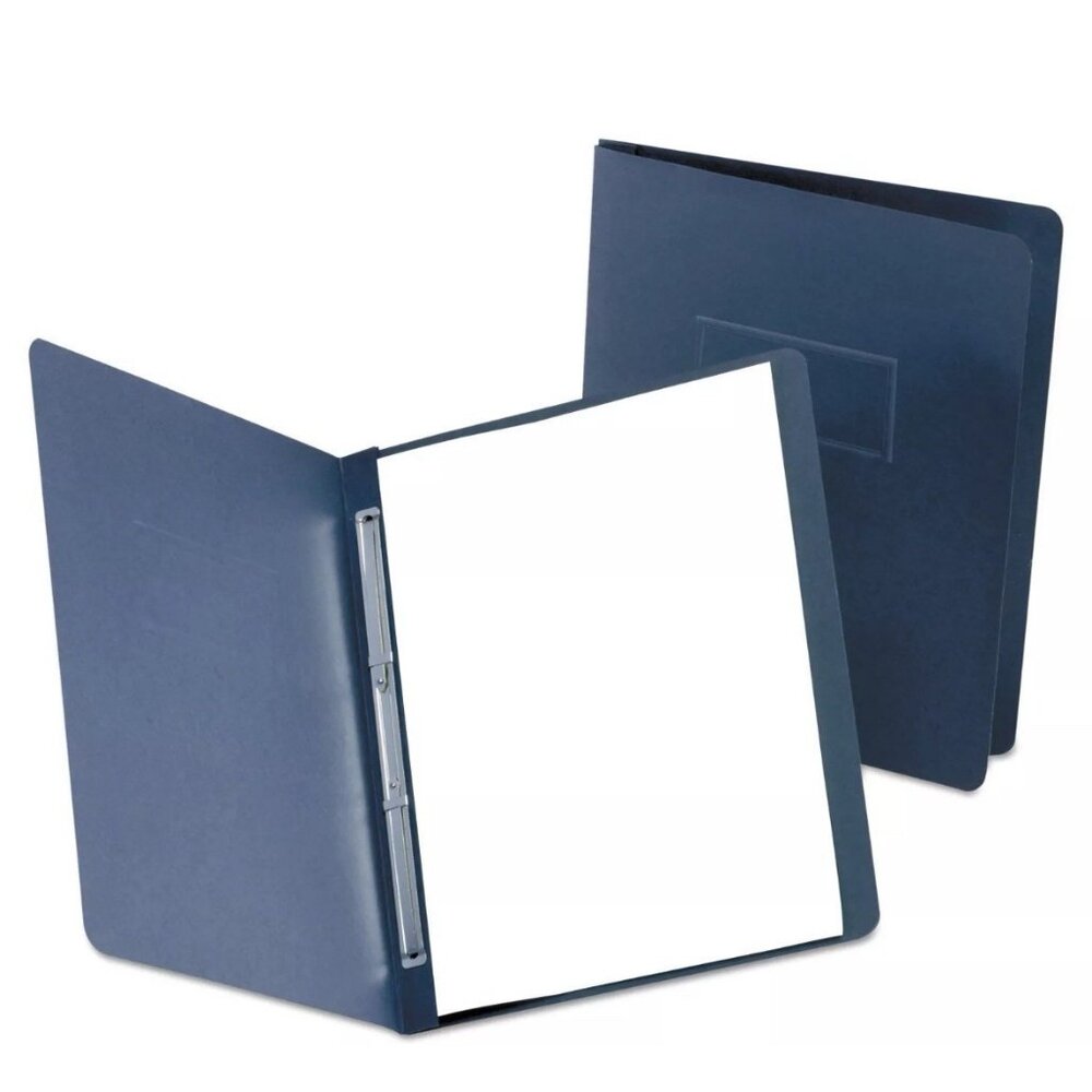 Oxford Paper Report Cover Large 2 Prong Fastener Letter 3" Capacity Black 25/Box